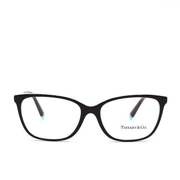 NEW TIFFANY&CO TF2215B 8055 BLACK ON TIFFANY BLUE EYEGLASSES FRAME - Picture 4 of 15